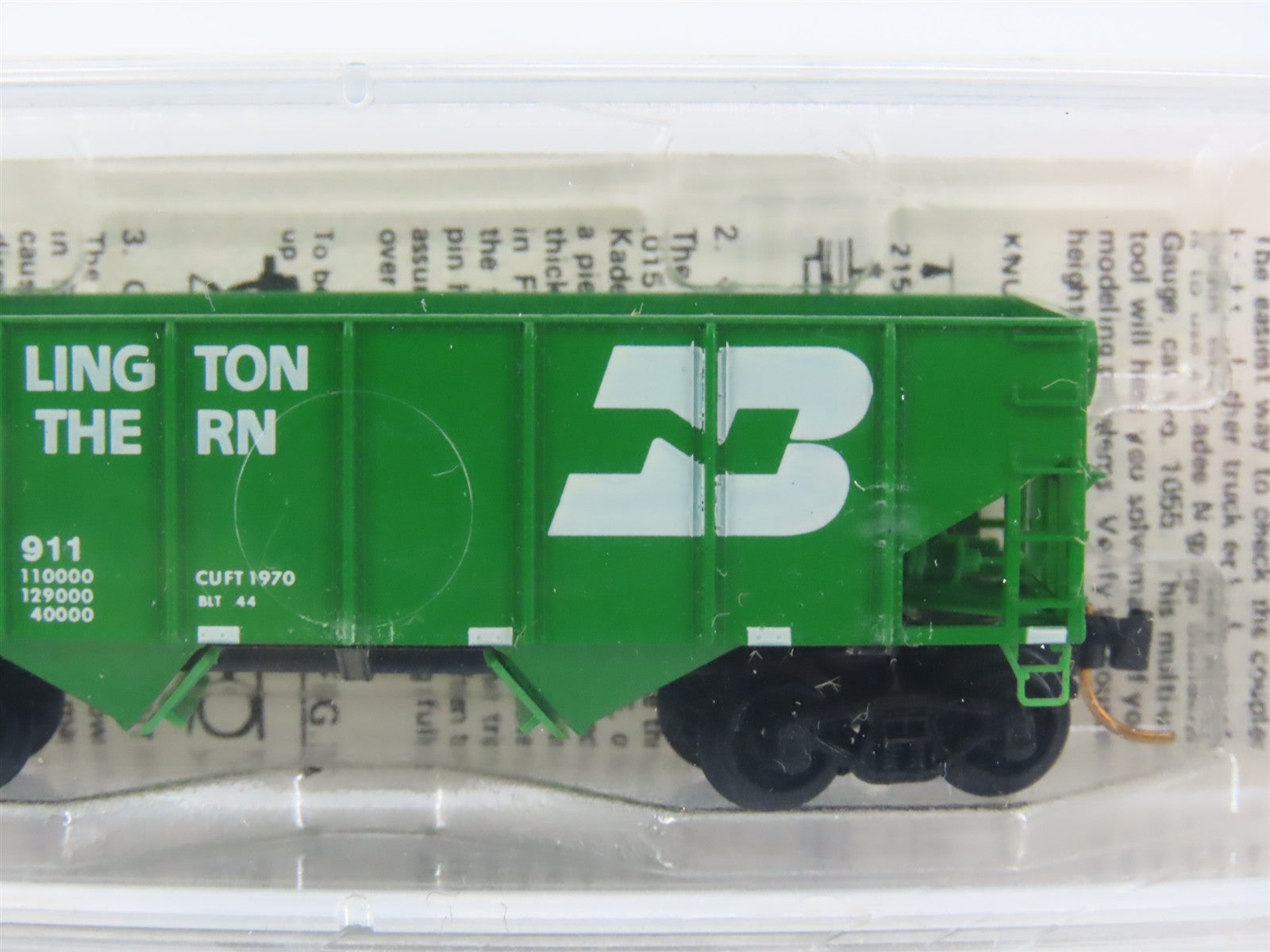 N Scale Micro-Trains MTL 56010 BN Burlington Northern 33' 2-Bay Hopper RTR