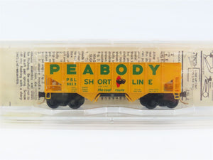 N Scale Micro-Trains MTL 56050 PSL Peabody Short Line 33' 2-Bay Hopper 6613 RTR