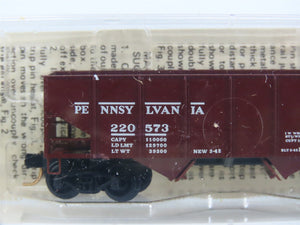 N Scale Micro-Trains MTL 56062 Pennsylvania 33' 2-Bay Rib Side Twin Hopper RTR