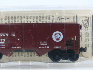 N Scale Micro-Trains MTL 56062 Pennsylvania 33' 2-Bay Rib Side Twin Hopper RTR