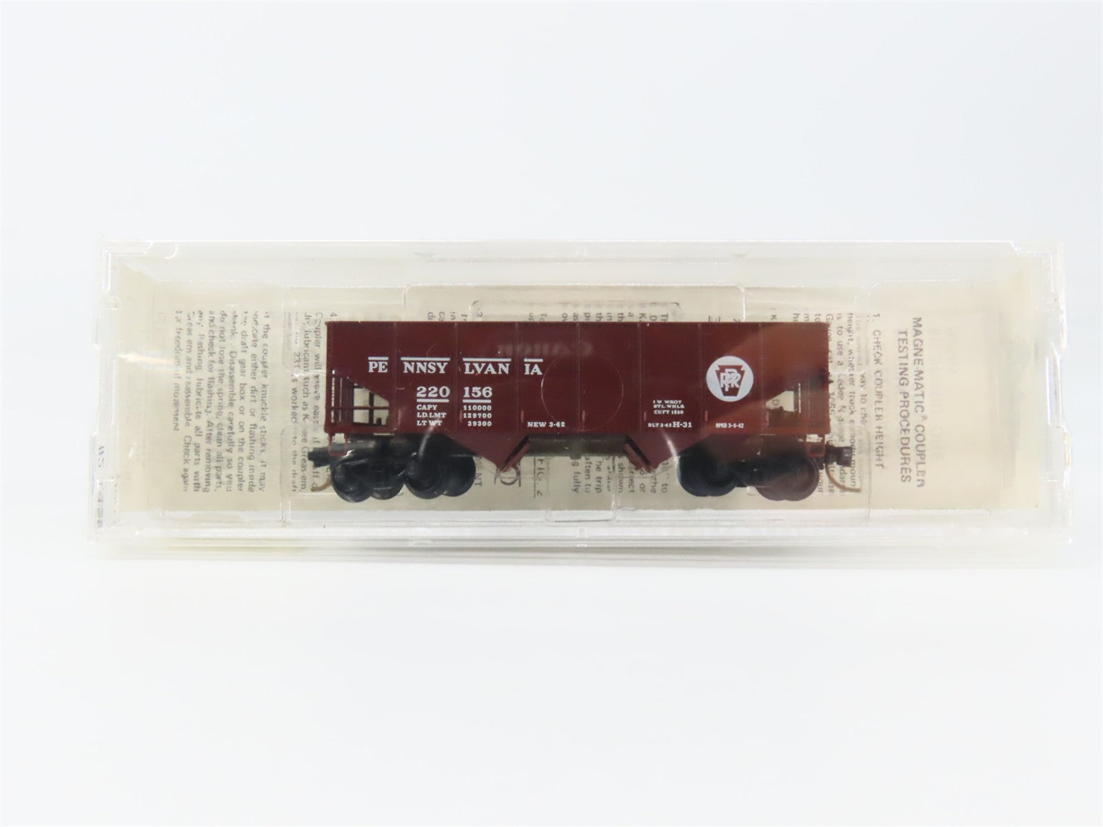 N Scale Micro-Trains MTL 56062 PRR Pennsylvania 33' Twin Hopper 220156 RTR
