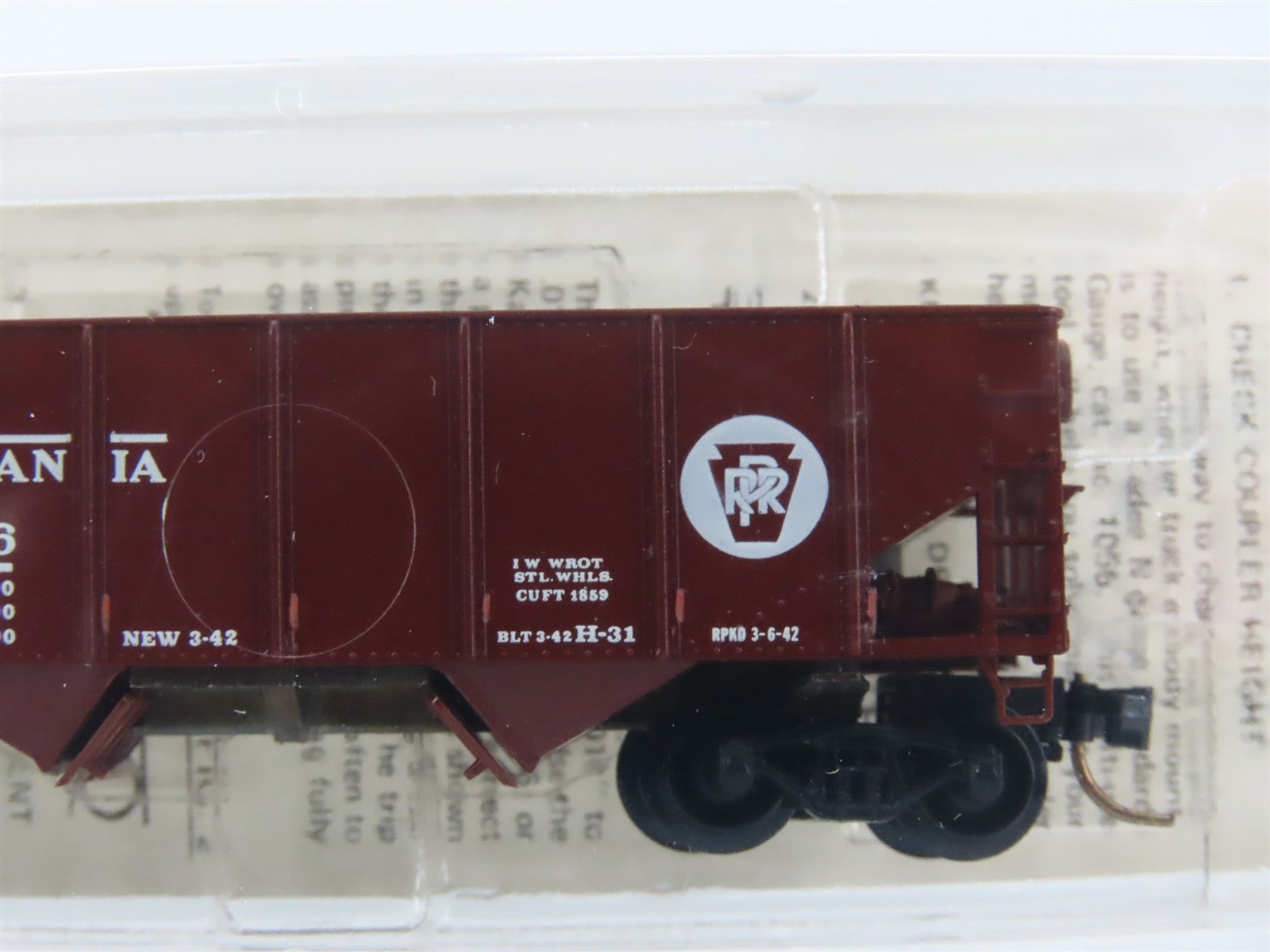 N Scale Micro-Trains MTL 56062 PRR Pennsylvania 33' Twin Hopper 220156 RTR