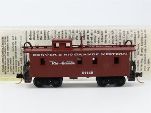 N Scale Micro-Trains MTL 50110 Denver & Rio Grande Western 34' Caboose 01149 RTR