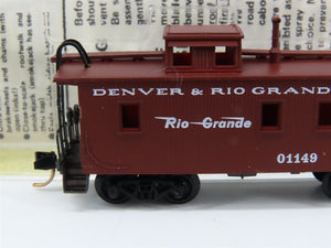 N Scale Micro-Trains MTL 50110 Denver & Rio Grande Western 34' Caboose 01149 RTR