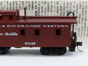 N Scale Micro-Trains MTL 50110 Denver & Rio Grande Western 34' Caboose 01149 RTR