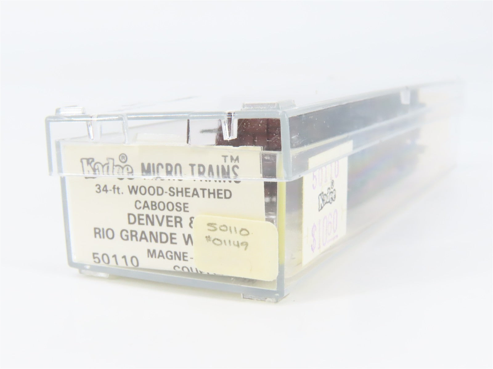 N Scale Micro-Trains MTL 50110 Denver & Rio Grande Western 34' Caboose 01149 RTR