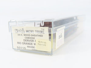 N Scale Micro-Trains MTL 50110 Denver & Rio Grande Western 34' Caboose 01149 RTR