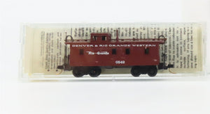 N Scale Micro-Trains MTL 50110 Denver & Rio Grande Western 34' Caboose 0549 RTR