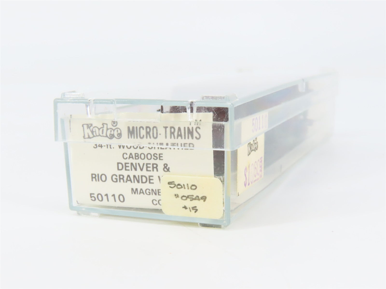 N Scale Micro-Trains MTL 50110 Denver & Rio Grande Western 34' Caboose 0549 RTR