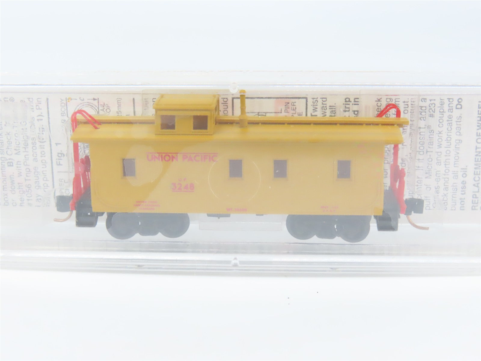 N Scale Micro-Trains MTL 50100 UP Union Pacific 34' Wood Sheathed Caboose RTR