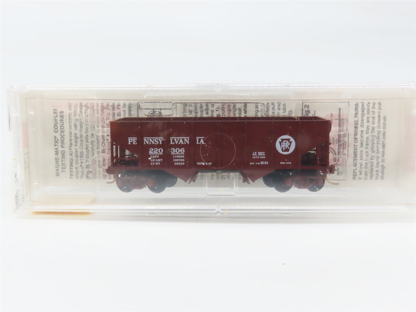 N Scale Micro-Trains MTL 56060 Pennsylvania 33' 2-Bay Hopper 220306 RTR