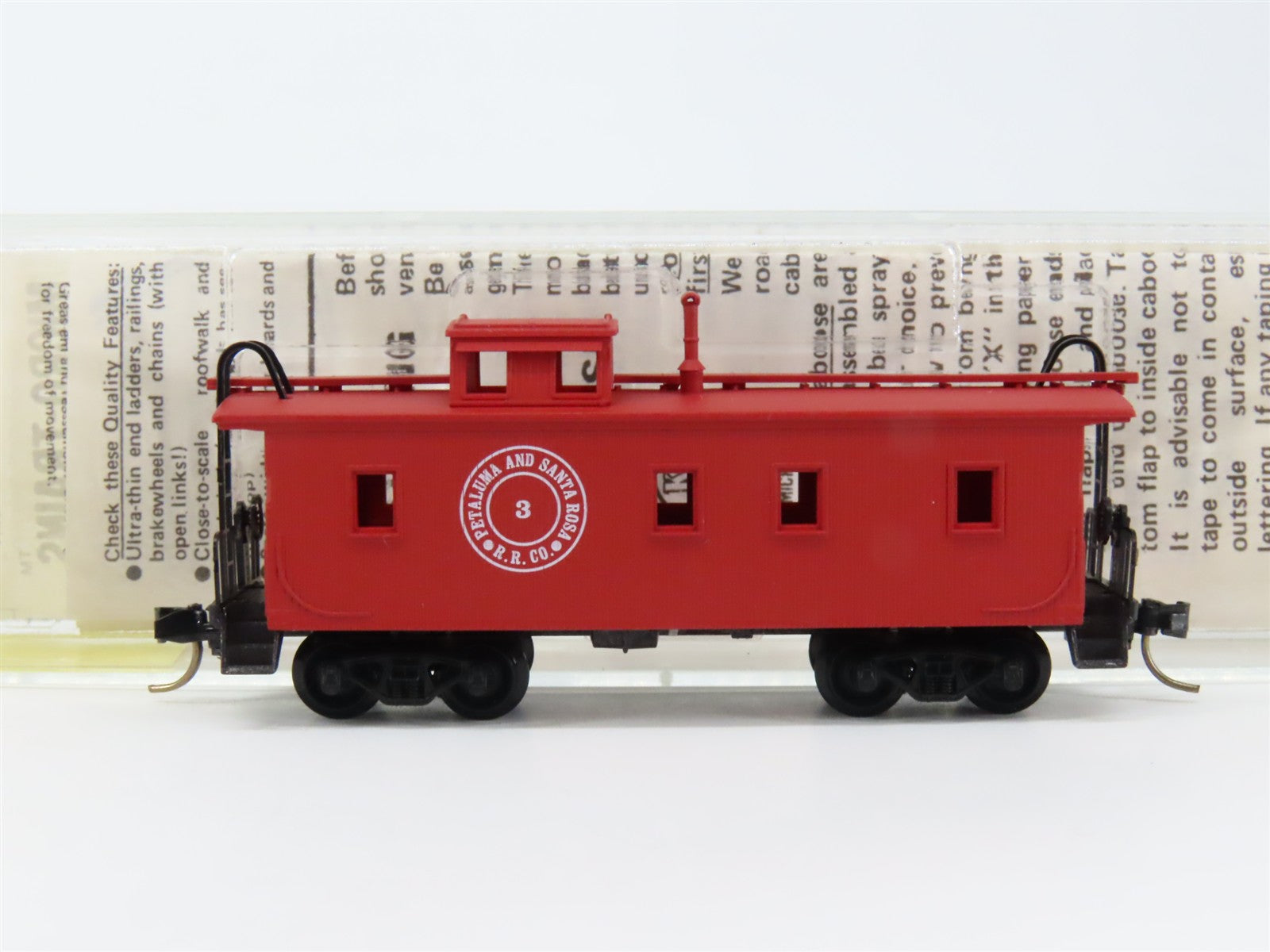 N Scale Micro-Trains MTL 50120 Petaluma & Santa Rosa 34' Caboose 3 RTR