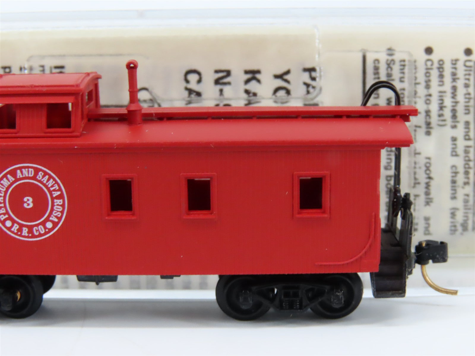 N Scale Micro-Trains MTL 50120 Petaluma & Santa Rosa 34' Caboose 3 RTR