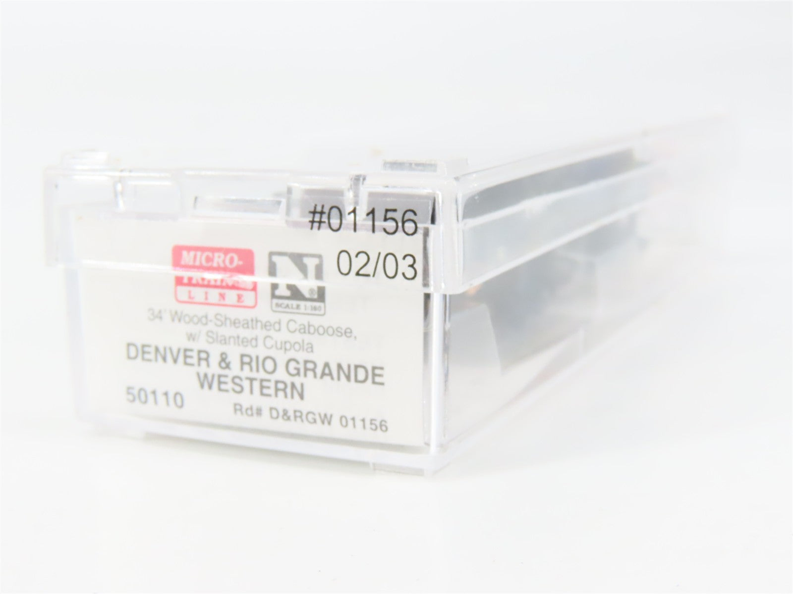 N Scale Micro-Trains MTL 50110 Denver & Rio Grande Western 34' Caboose RTR