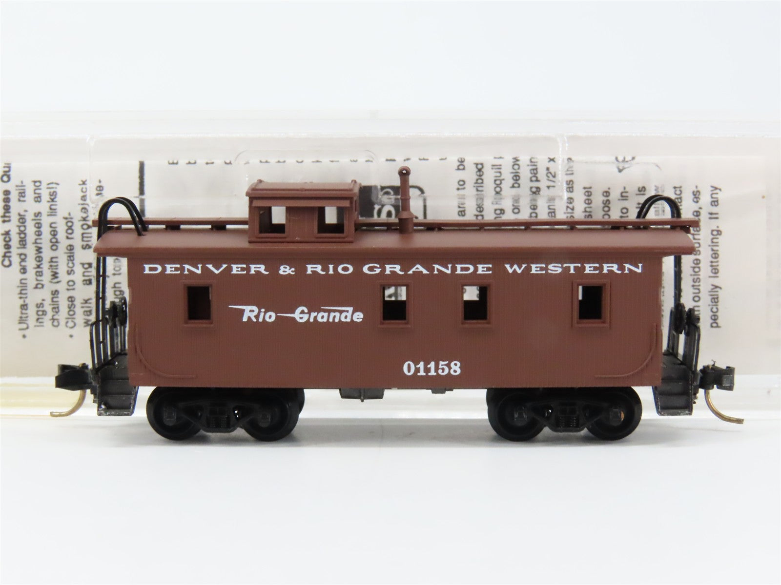 N Scale Micro-Trains MTL 50110 Denver & Rio Grande Western 34' Caboose 01158 RTR