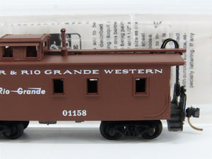 N Scale Micro-Trains MTL 50110 Denver & Rio Grande Western 34' Caboose 01158 RTR