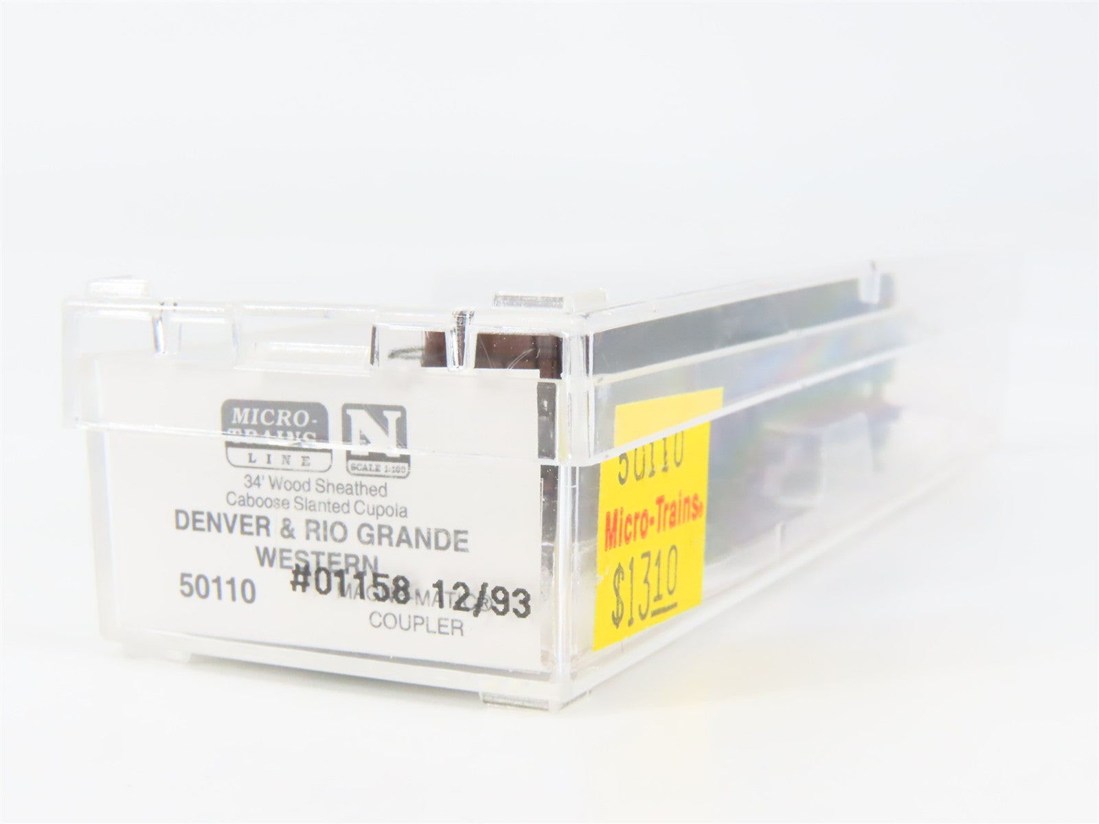 N Scale Micro-Trains MTL 50110 Denver & Rio Grande Western 34' Caboose 01158 RTR