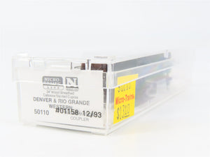 N Scale Micro-Trains MTL 50110 Denver & Rio Grande Western 34' Caboose 01158 RTR