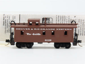 N Scale Micro-Trains MTL 50110 Denver & Rio Grande Western 34' Caboose 01158 RTR