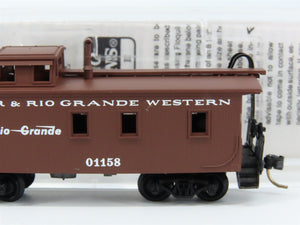 N Scale Micro-Trains MTL 50110 Denver & Rio Grande Western 34' Caboose 01158 RTR
