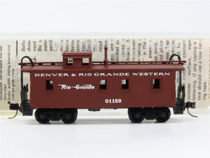 N Scale Micro-Trains MTL 50110 Denver & Rio Grande Western 34' Caboose 01189 RTR