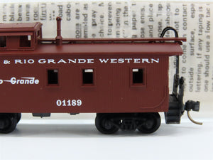 N Scale Micro-Trains MTL 50110 Denver & Rio Grande Western 34' Caboose 01189 RTR
