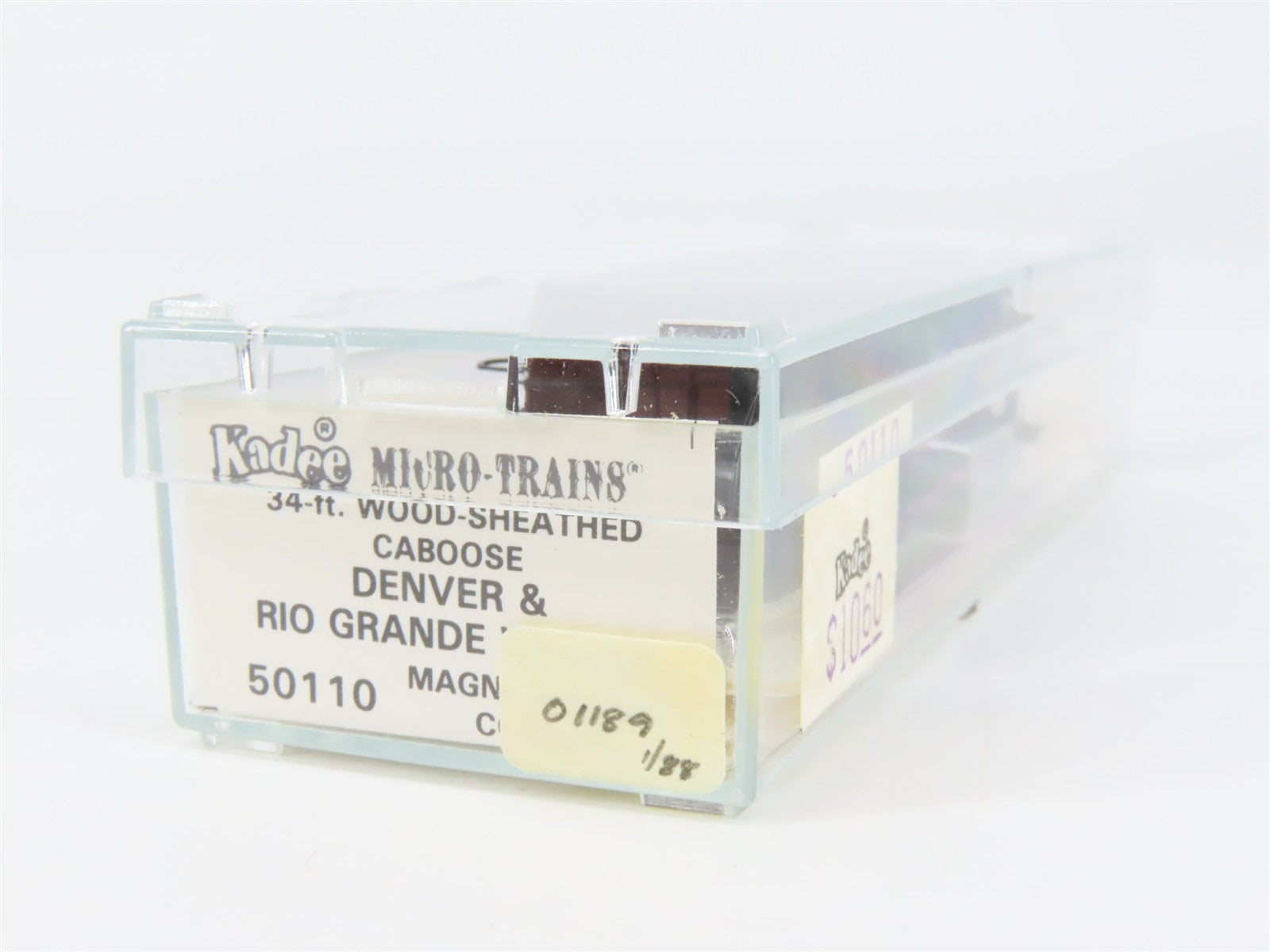 N Scale Micro-Trains MTL 50110 Denver & Rio Grande Western 34' Caboose 01189 RTR