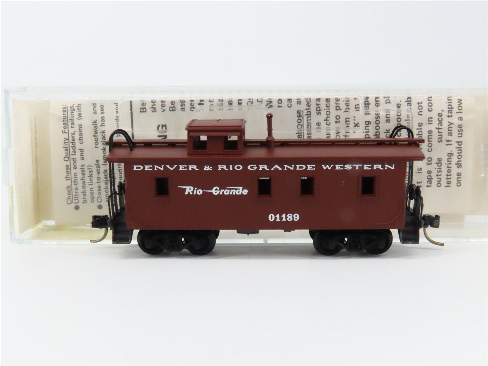N Scale Micro-Trains MTL 50110 Denver & Rio Grande Western 34' Caboose 01189 RTR