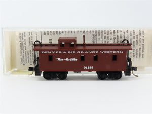 N Scale Micro-Trains MTL 50110 Denver & Rio Grande Western 34' Caboose 01189 RTR