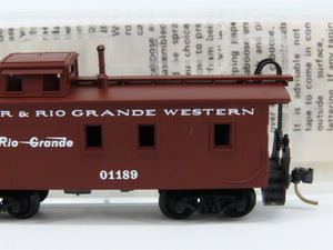N Scale Micro-Trains MTL 50110 Denver & Rio Grande Western 34' Caboose 01189 RTR