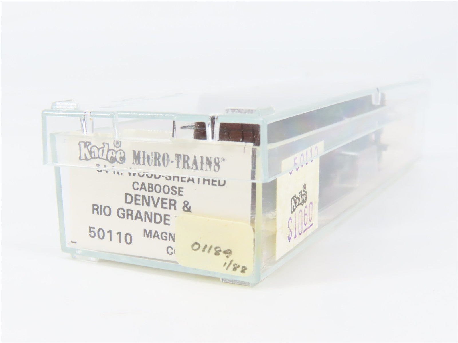 N Scale Micro-Trains MTL 50110 Denver & Rio Grande Western 34' Caboose 01189 RTR