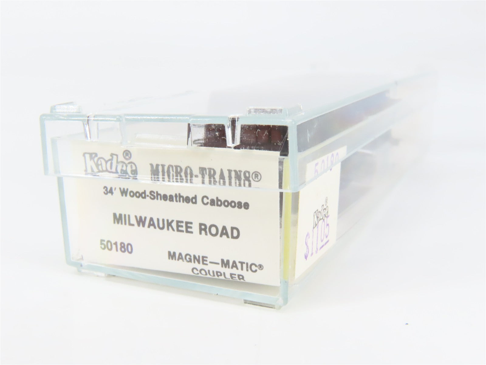 N Scale Micro-Trains MTL 50180 Milwaukee Road 34' Wood-Sheathed Caboose RTR