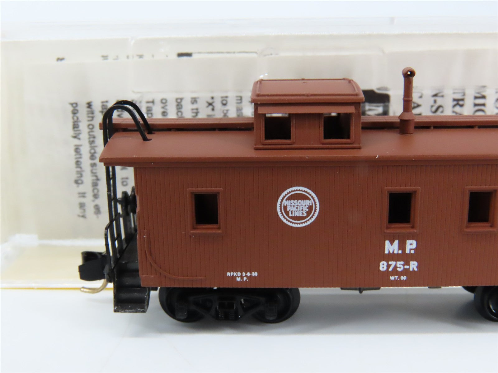 N Scale Micro-Trains MTL 50160 MP Missouri Pacific 34' Wood-Sheathed Caboose RTR