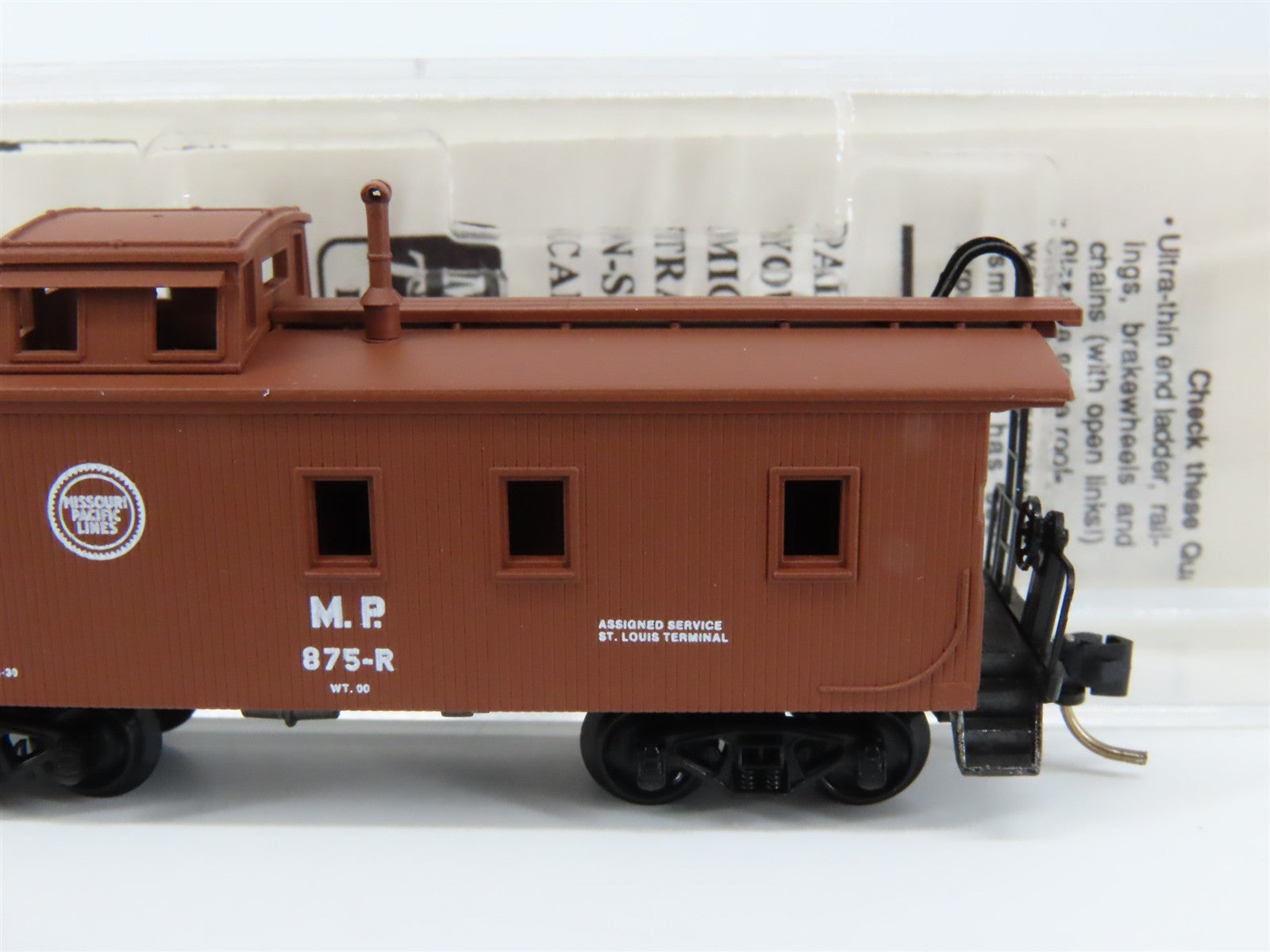 N Scale Micro-Trains MTL 50160 MP Missouri Pacific 34' Wood-Sheathed Caboose RTR