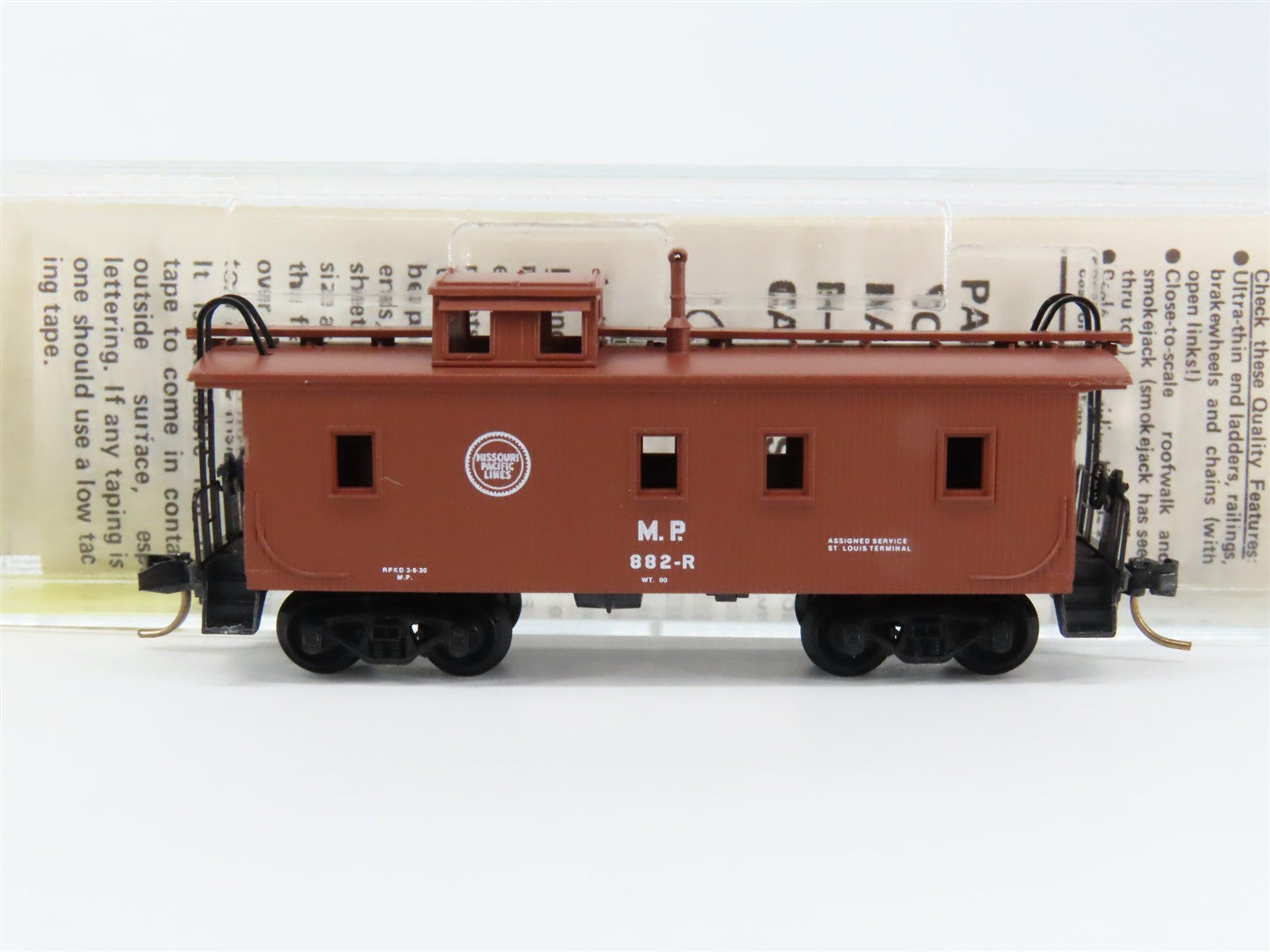 N Scale Micro-Trains MTL 50160 MP Missouri Pacific 34' Wood-Sheathed Caboose RTR