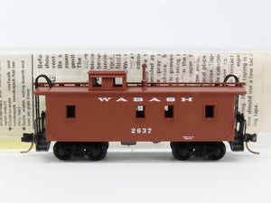 N Scale Micro-Trains MTL 50150 Wabash 34' Wood-Sheathed Caboose 2637 RTR
