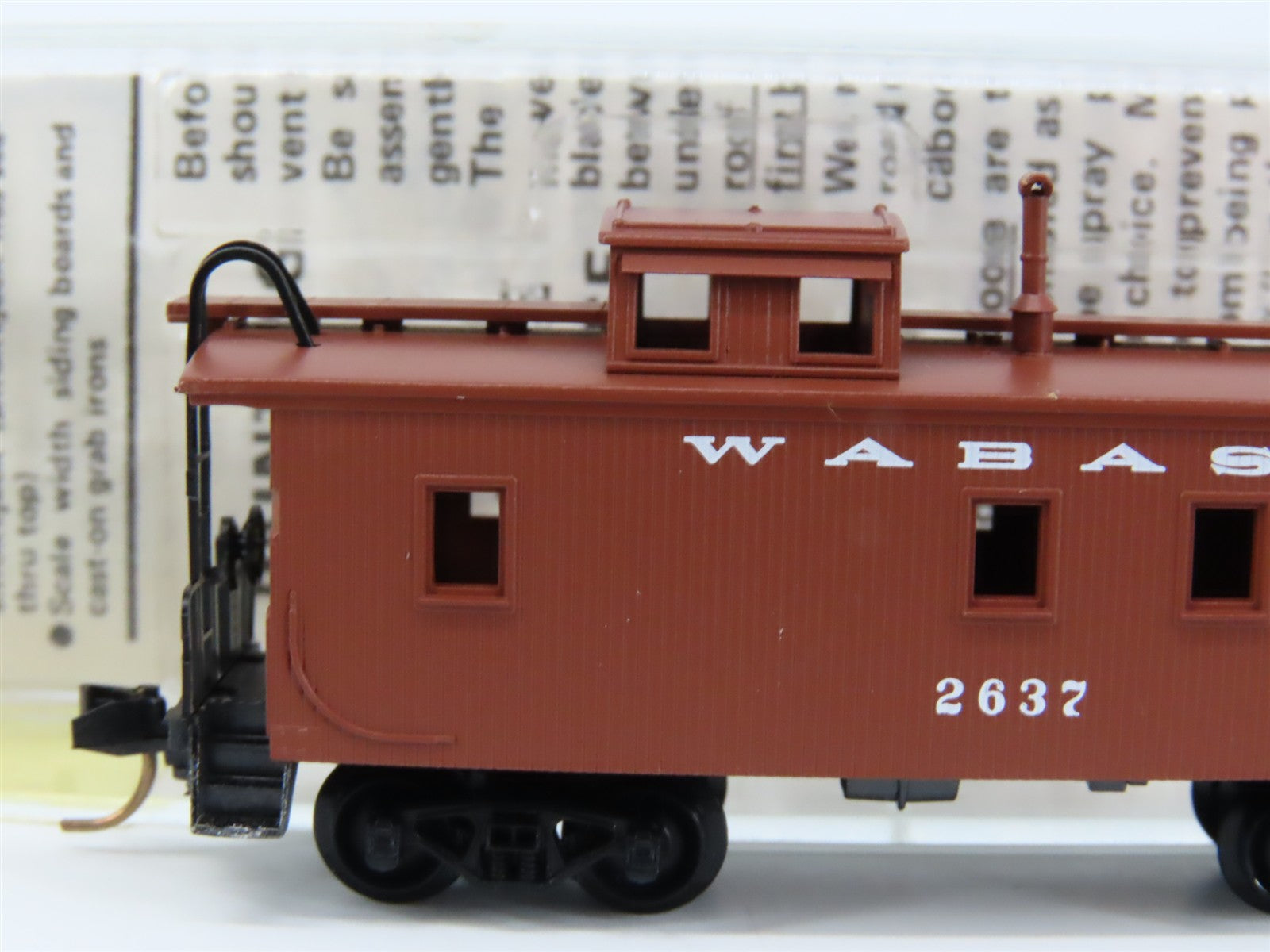 N Scale Micro-Trains MTL 50150 Wabash 34' Wood-Sheathed Caboose 2637 RTR