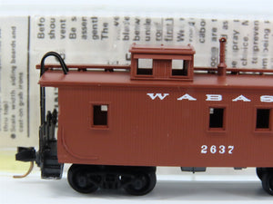 N Scale Micro-Trains MTL 50150 Wabash 34' Wood-Sheathed Caboose 2637 RTR