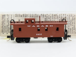 N Scale Micro-Trains MTL 50150 Wabash 34' Wood-Sheathed Caboose 2637 RTR