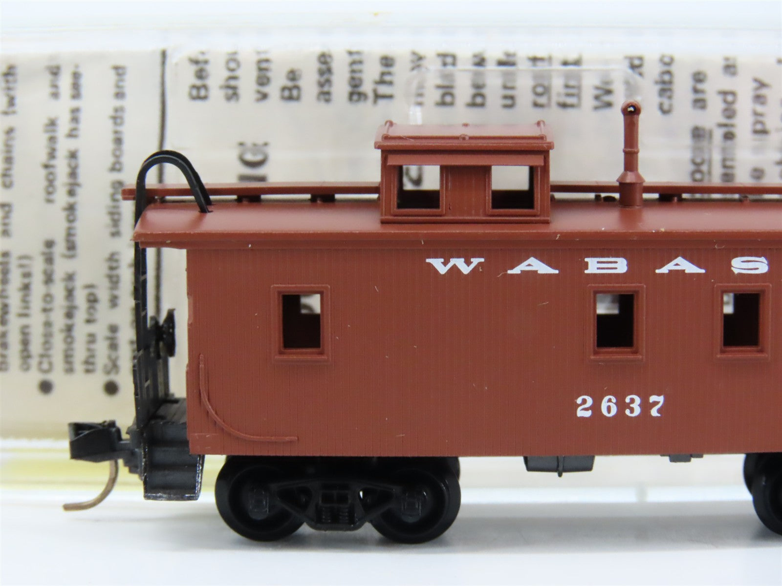 N Scale Micro-Trains MTL 50150 Wabash 34' Wood-Sheathed Caboose 2637 RTR