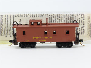 N Scale Micro-Trains MTL 50140 Boston & Maine 34' Wood-Sheathed Caboose RTR