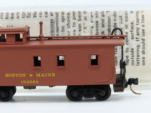 N Scale Micro-Trains MTL 50140 Boston & Maine 34' Wood-Sheathed Caboose RTR