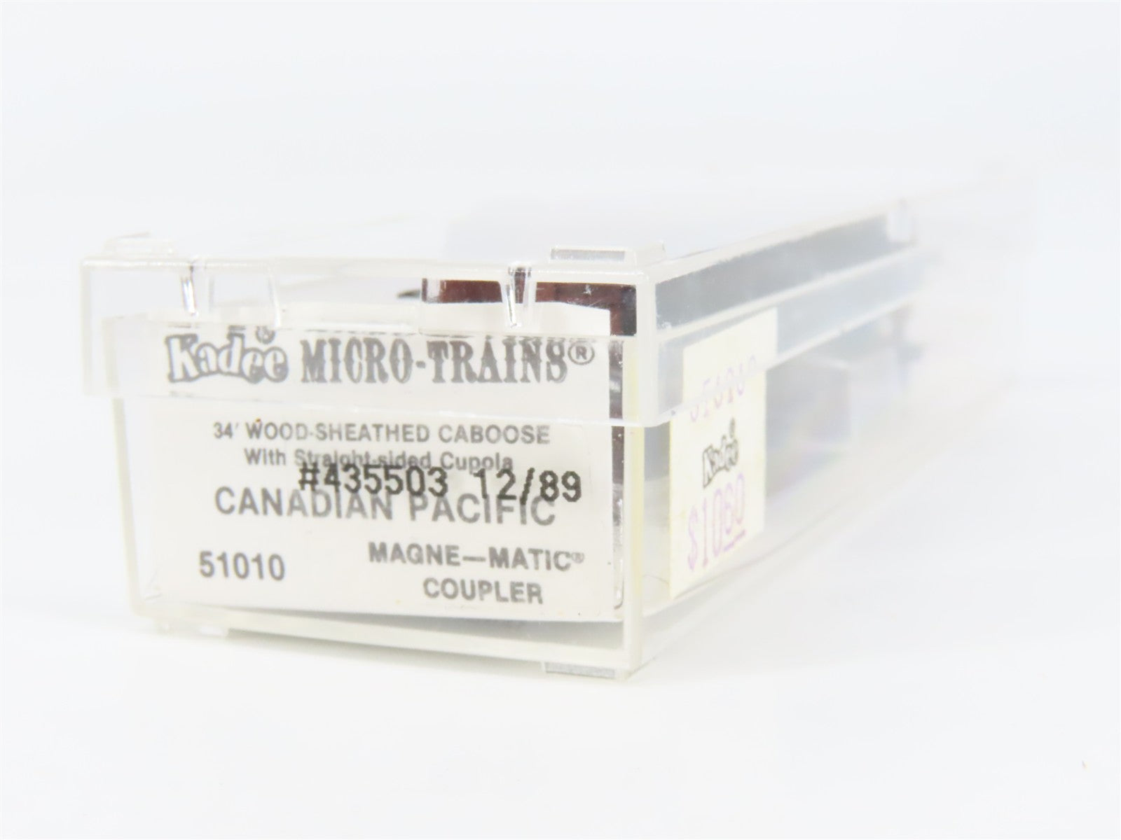 N Scale Micro-Trains MTL 51010 Canadian Pacific 34' Wood-Sheathed Caboose RTR