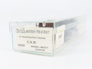 N Scale Micro-Trains MTL 50200 CNW Chicago & North Western 34' Caboose 10410 RTR