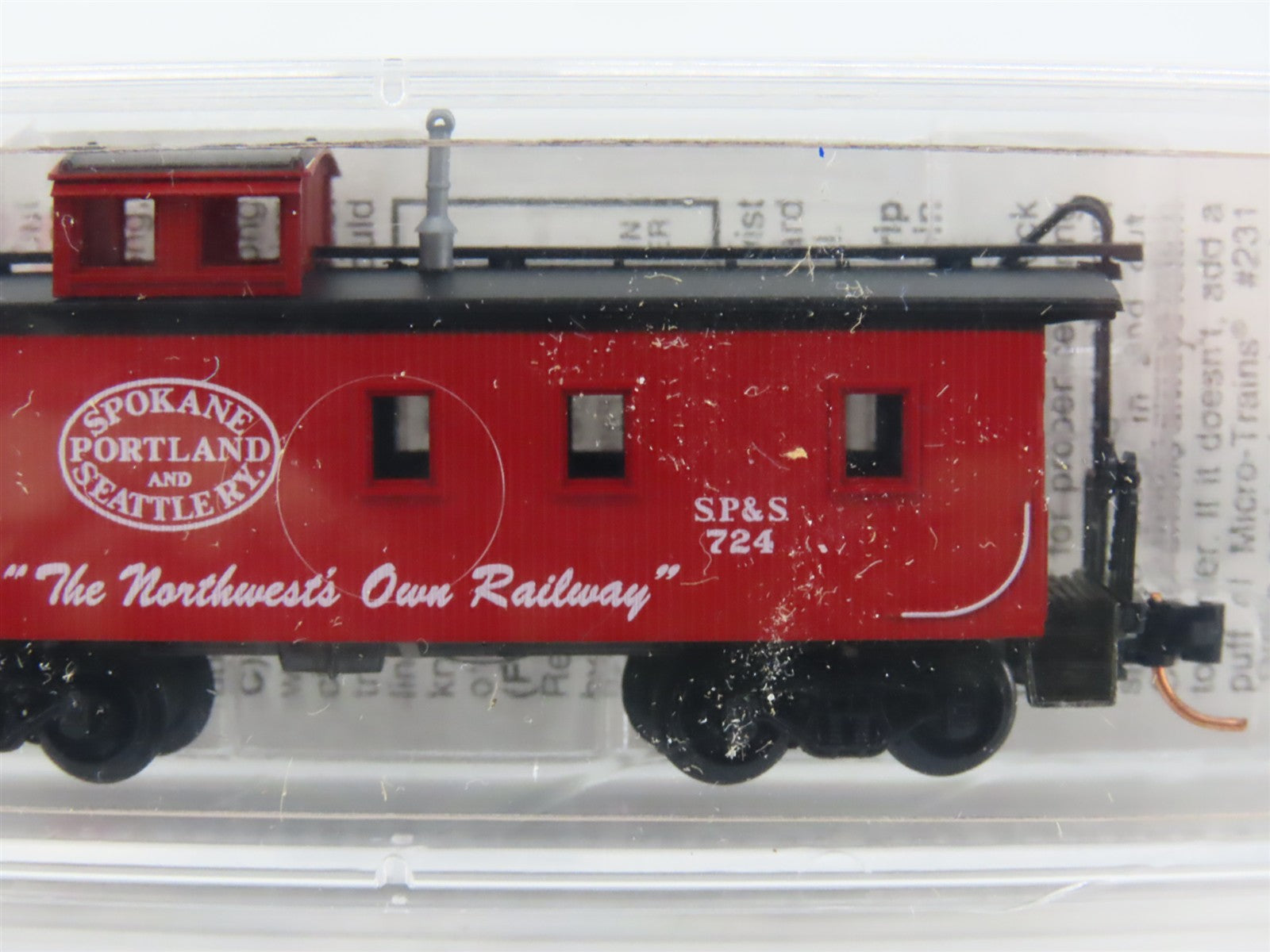N Scale Micro-Trains MTL 51060 Spokane, Portland & Seattle 34' Caboose RTR