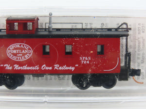 N Scale Micro-Trains MTL 51060 Spokane, Portland & Seattle 34' Caboose RTR