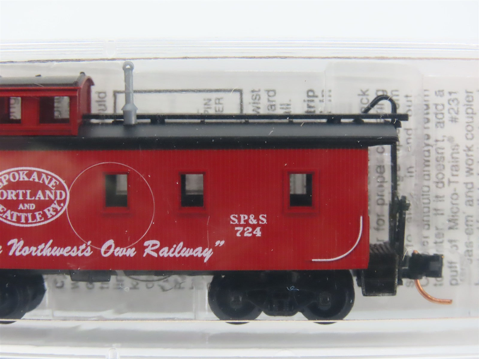 N Scale Micro-Trains MTL 51060 Spokane, Portland & Seattle 34' Caboose RTR