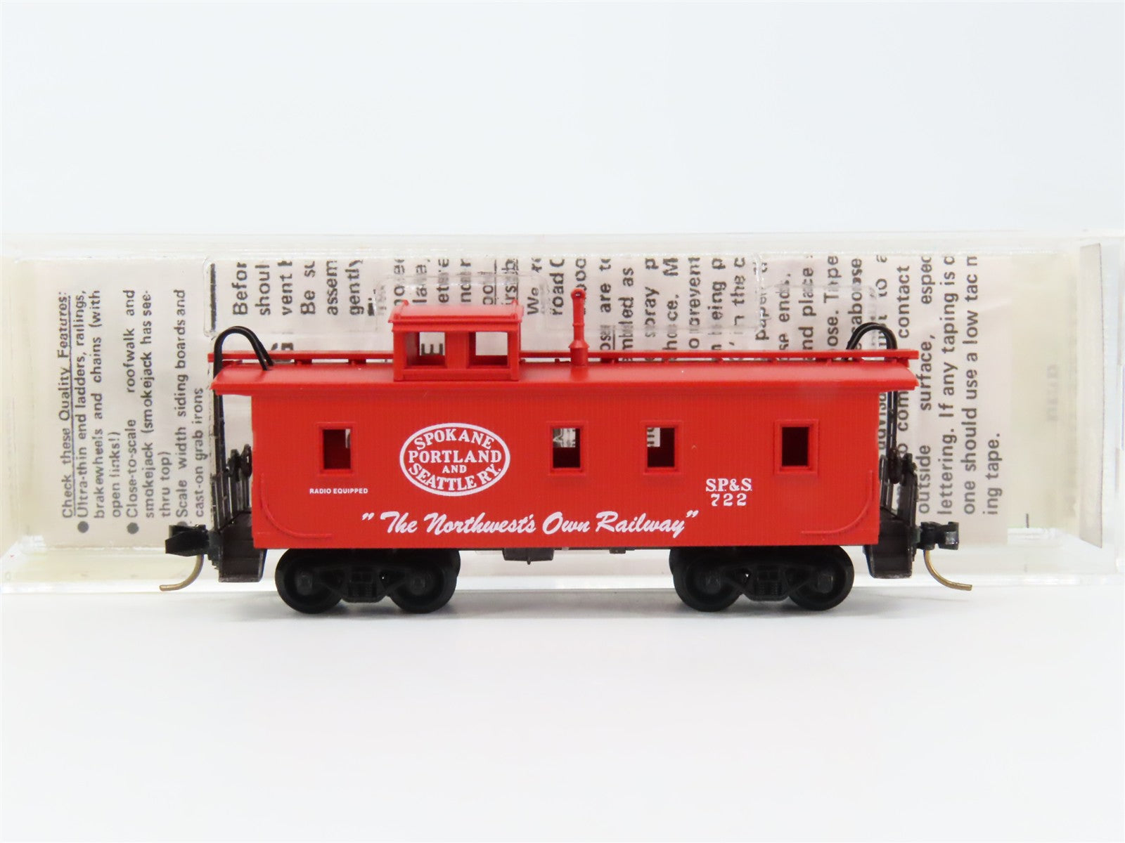 N Scale Micro-Trains MTL 51060 Spokane, Portland & Seattle 34' Caboose RTR