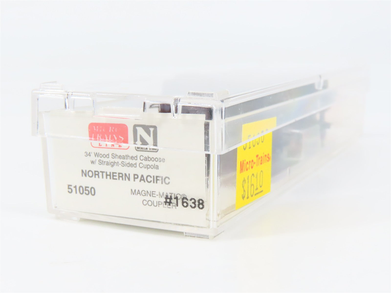 N Scale Micro-Trains MTL 51050 NP Northern Pacific 34' Caboose 1638 RTR