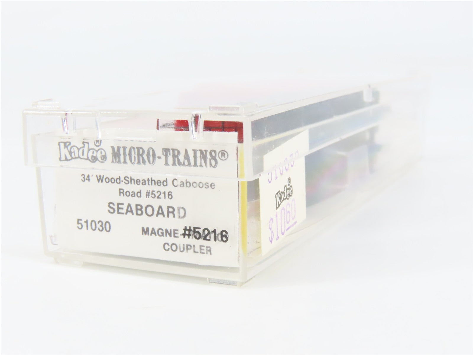 N Scale Micro-Trains MTL 51030 Seaboard 34' Wood-Sheathed Caboose 5216 RTR